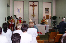 Ligoninės koplyčioje 